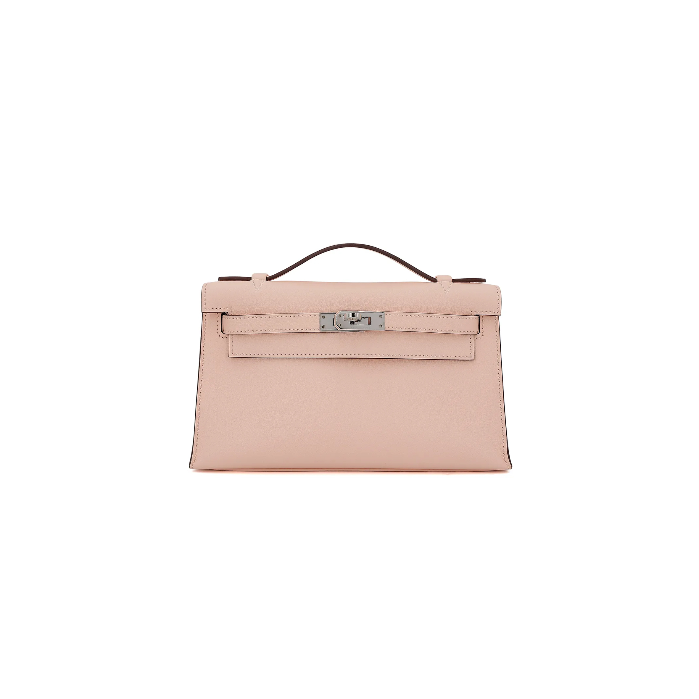 HERMES MASTER KELLY POCHETTE ROSE EGLANTINE SWIFT (22*14*7cm) 